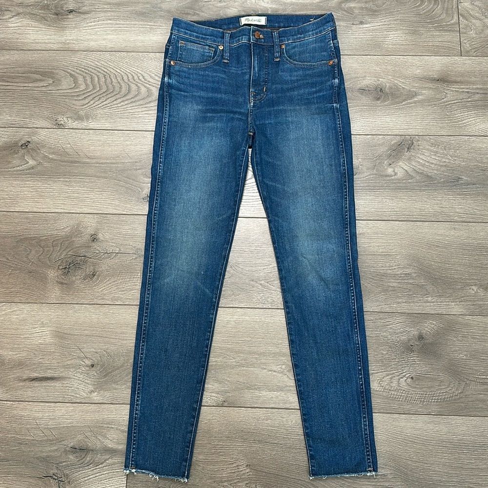 Madewell 9” High Rise Skinny‎ Stretch Blue Jeans Size 28